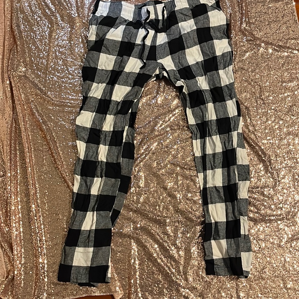 Unisex plaid pants